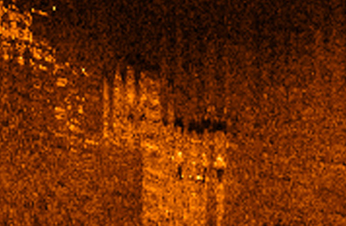 F4U Corsair Side Scan Image